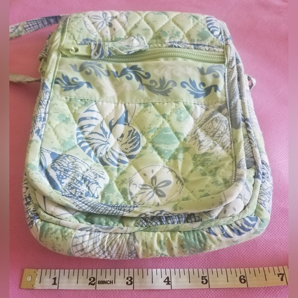 EUC Seashell Blue & Green Crossbody Bag - Picture 11 of 14
